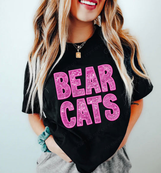 Bearcats Mascot (Sequins/Embroidery look) - DTF