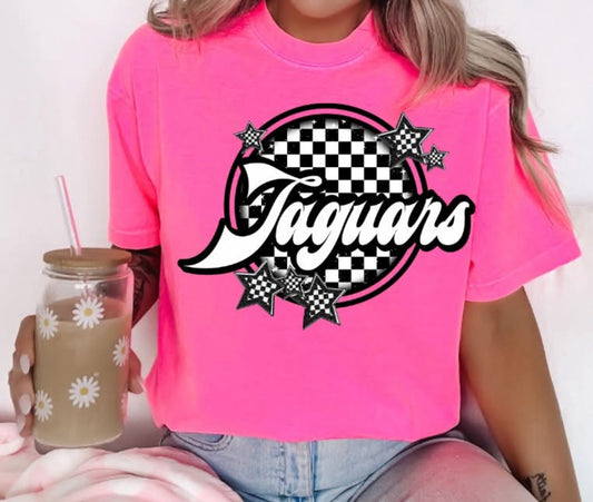 Jaguars (Checkered Stars Mascot) - DTF