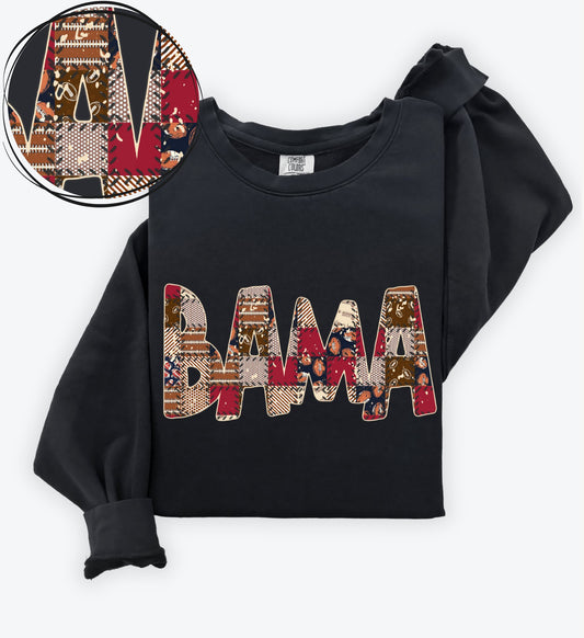 Bama (Quilted Patchwork Football Teams) - DTF