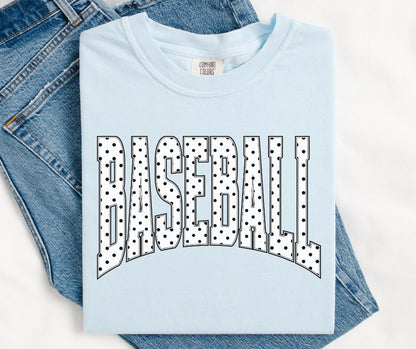 Baseball (Arched Polka Dots) - DTF