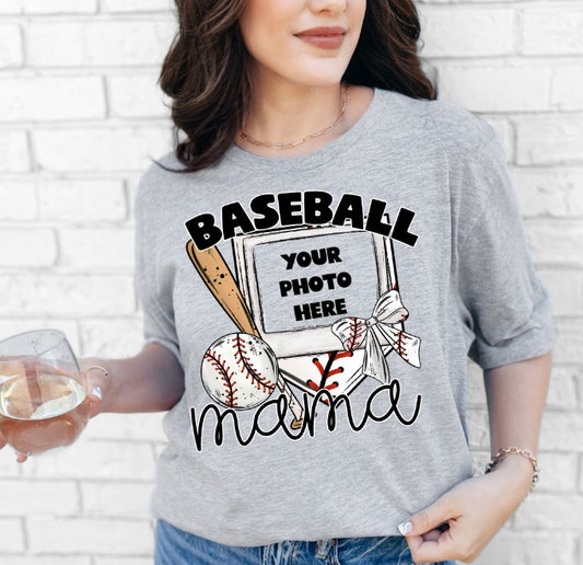 Baseball Mama Photo Frame (READ DESCRIPTION) - DTF