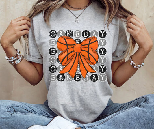 Game Day Typewriter (Basketball - Black/Gray) - DTF