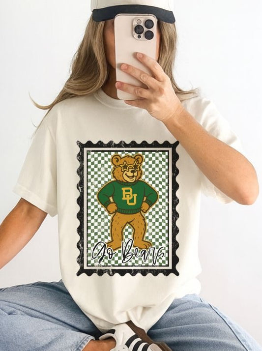 Baylor (Vintage Postage Stamp Mascot) - DTF