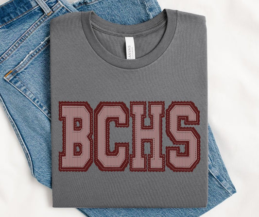 BCHS - Maroon/Maroon (Prepster Mascot) - DTF