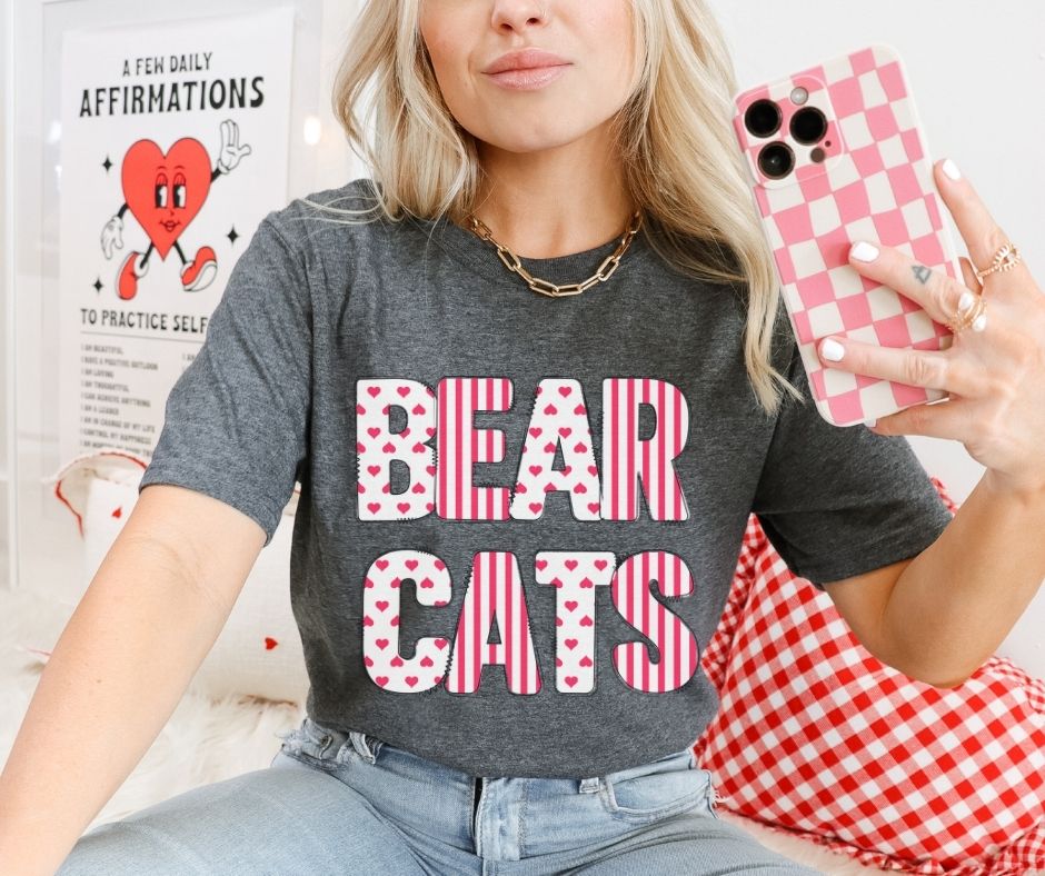 Bearcats (Hearts and Stripes Mascot) - DTF