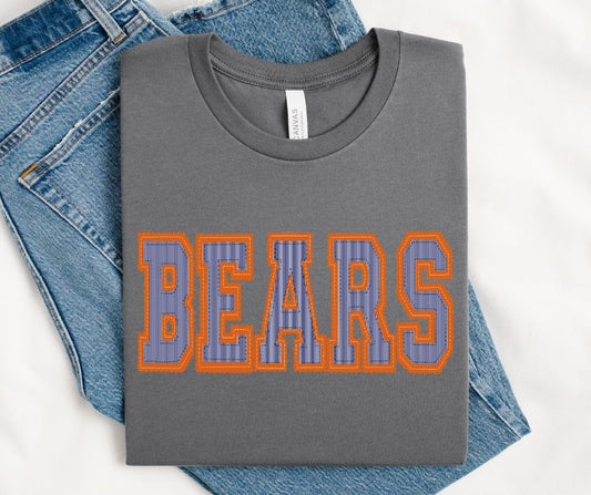 Bears - Orange/Navy (Prepster Mascot) - DTF