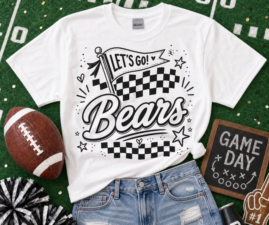 Bears (Lets Go Doodle Check Mascot) - DTF