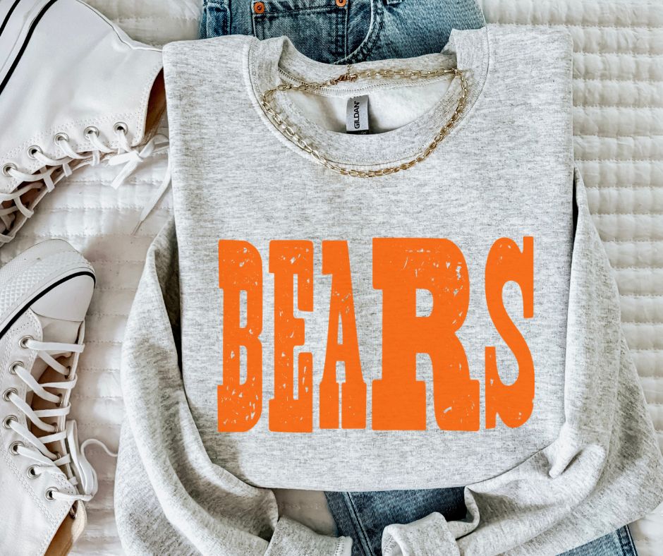 Bears - Orange (Mixed Up Mascot) - DTF