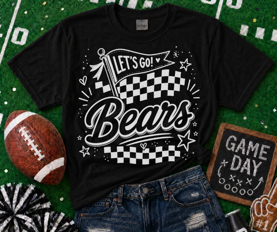 Bears (Lets Go Doodle Check Mascot) - DTF