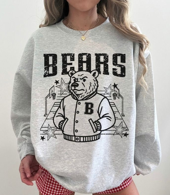 Bears (Basketball Letterman Mascot) - DTF