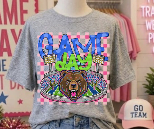 Bears (Game Day Stadium Plaid Mascot) - DTF