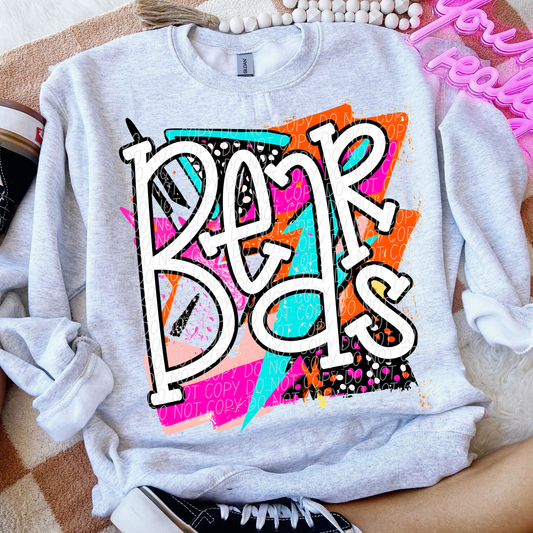 Bears (Bright Retro Mascot) - DTF
