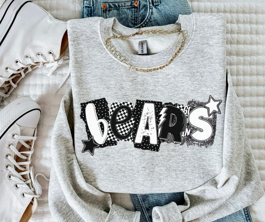 Bears (BW Collage Mascot) - DTF