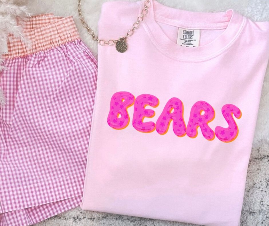Bears (Pink Bubble Stars Mascot) - DTF