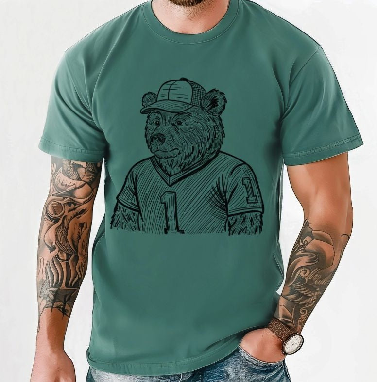 Bear (Sketched Jersey Mascot) - DTF