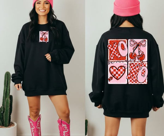 Be Mine Squares (2-in-1 front/back combo) - DTF