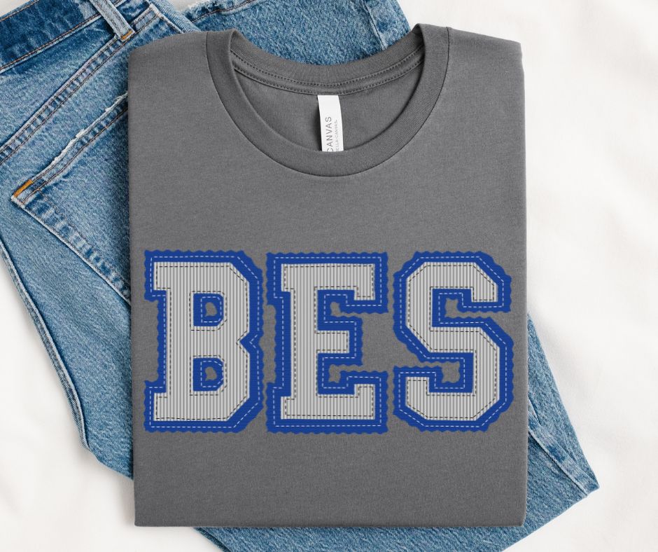 BES - Royal Blue/Gray (Prepster Mascot) - DTF