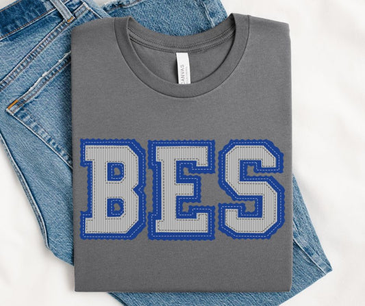 BES - Royal Blue/Gray (Prepster Mascot) - DTF