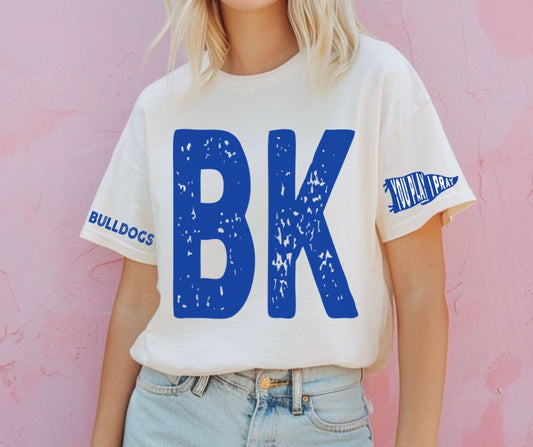 Bulldogs - Royal Blue/BK (You Play I Pray Mascots) - DTF