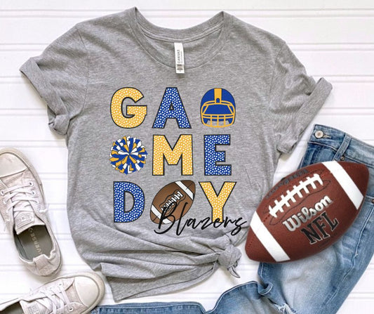Custom (Game Day Football Collage Mascot) - Design/Mock Up
