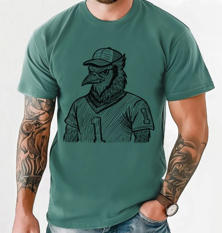 Blue Jay (Sketched Jersey Mascot) - DTF