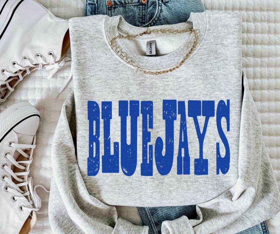 BlueJays - Royal Blue (Mixed Up Mascot) - DTF