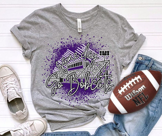 Bobcats - Purple/White (Game Day Stadium Mascots) - DTF