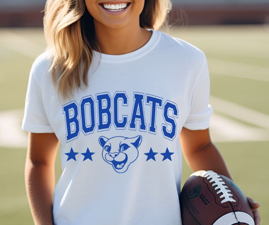Bobcats - Royal Blue (Stars & Tradition Mascots) - DTF