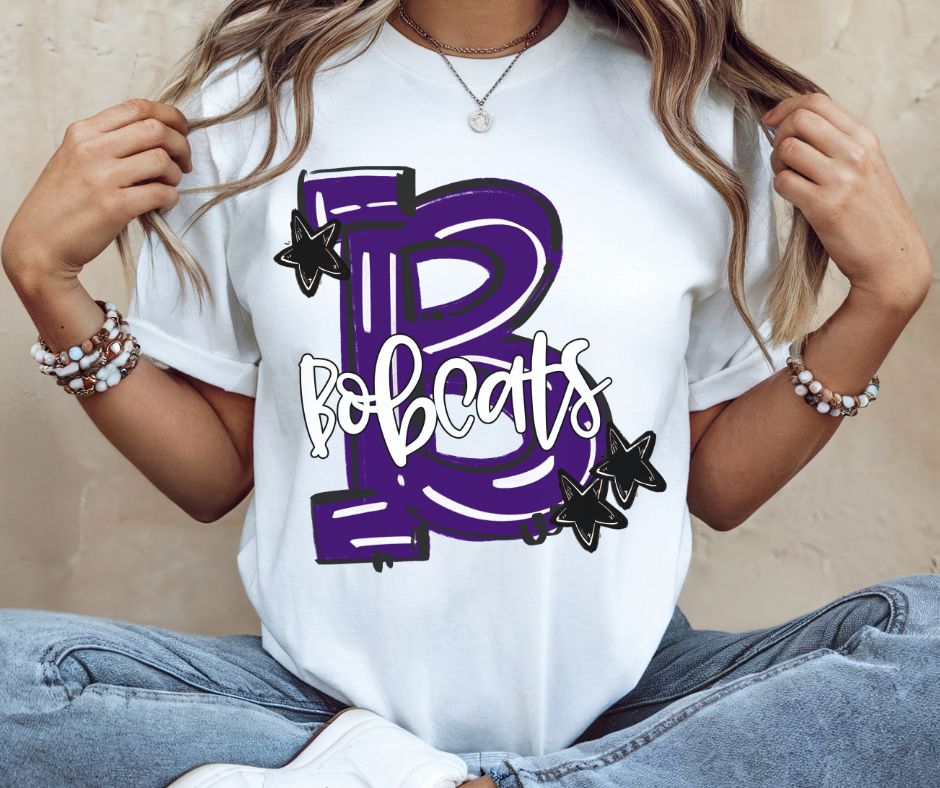 Bobcats - Purple/Black (Hype Squad Mascots) - DTF
