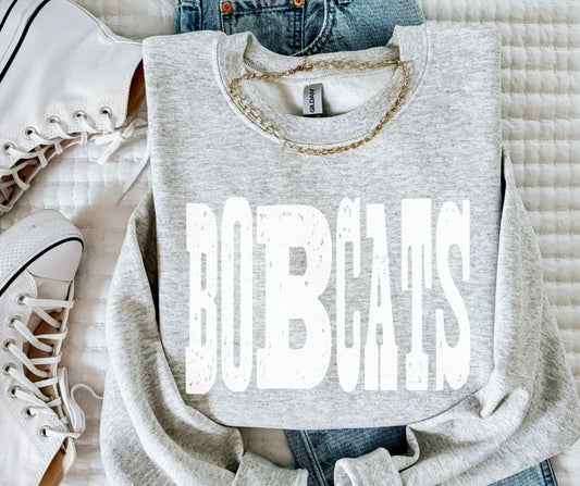 Bobcats - White (Mixed Up Mascot) - DTF