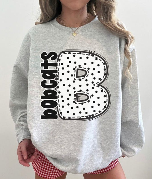 Bobcats (Polka Dotted Letter Mascots) - DTF