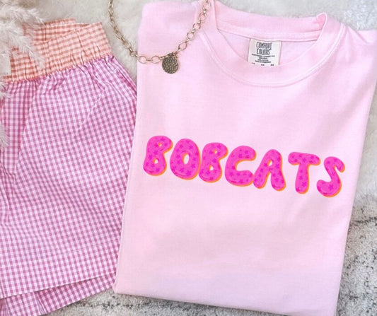 Bobcats (Pink Bubble Stars Mascot) - DTF