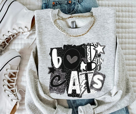 Bobcats (BW Collage Mascot) - DTF