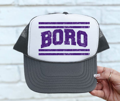 Boro - Purple (Mascot Distressed Lines) - DTF