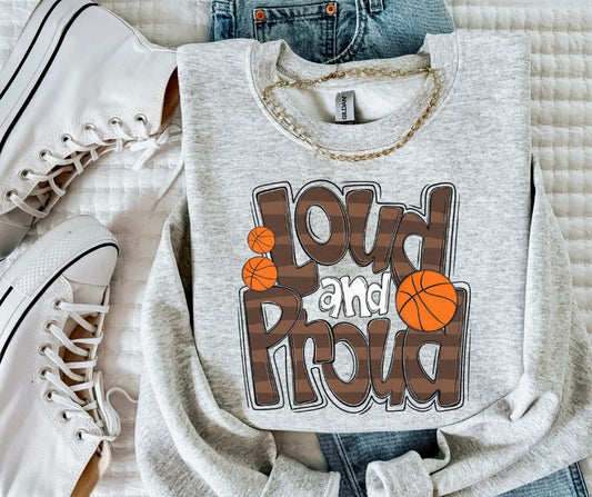 Loud and Proud Basketball (brown) - DTF