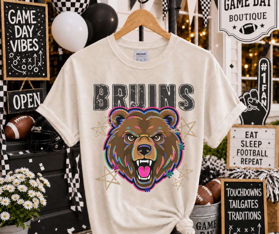 Bruins (Grunge Varsity Mascot) - DTF