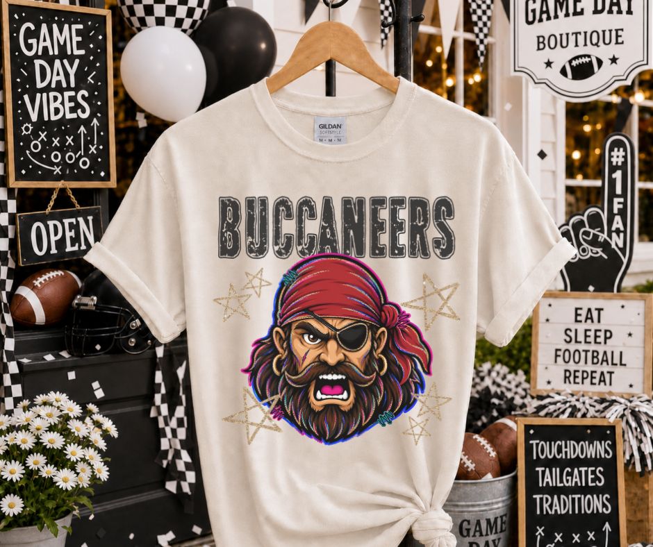 Buccaneers (Grunge Varsity Mascot) - DTF
