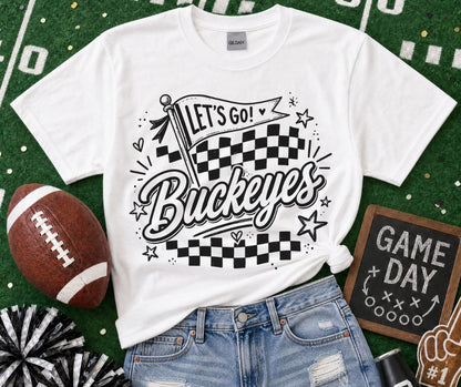 Buckeyes (Lets Go Doodle Check Mascot) - DTF