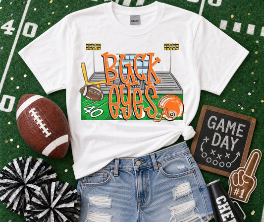 Buckeyes - Orange/Black (Stadium Blitz Mascot) - DTF
