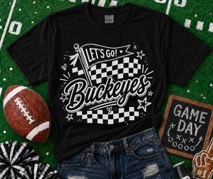 Buckeyes (Lets Go Doodle Check Mascot) - DTF