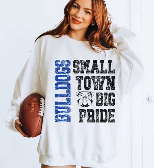 Bulldogs - Royal Blue (Small Town Big Pride Mascots) - DTF