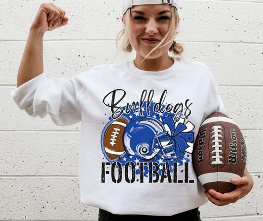 Bulldogs - Royal Blue (Stars Football Mascots) - DTF