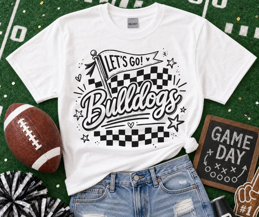 Bulldogs (Lets Go Doodle Check Mascot) - DTF