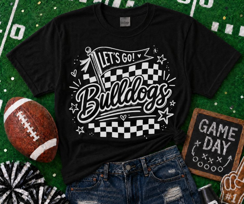 Bulldogs (Lets Go Doodle Check Mascot) - DTF
