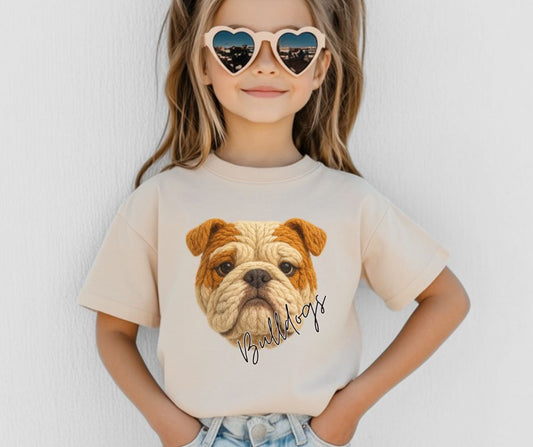 Bulldogs (Faux Yarn Mascot) - DTF