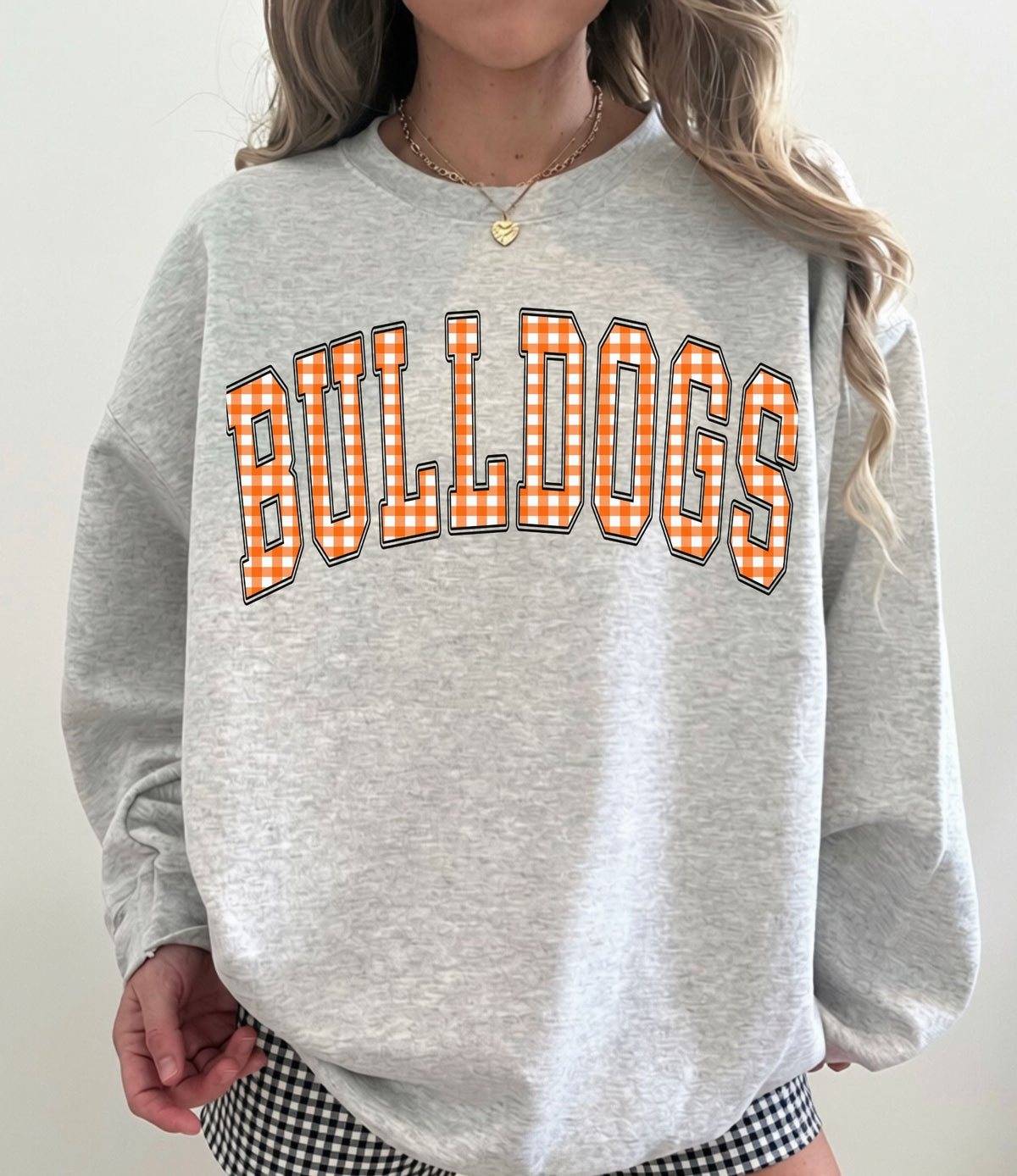 Bulldogs (Gingham Varsity Arch Mascot) - DTF