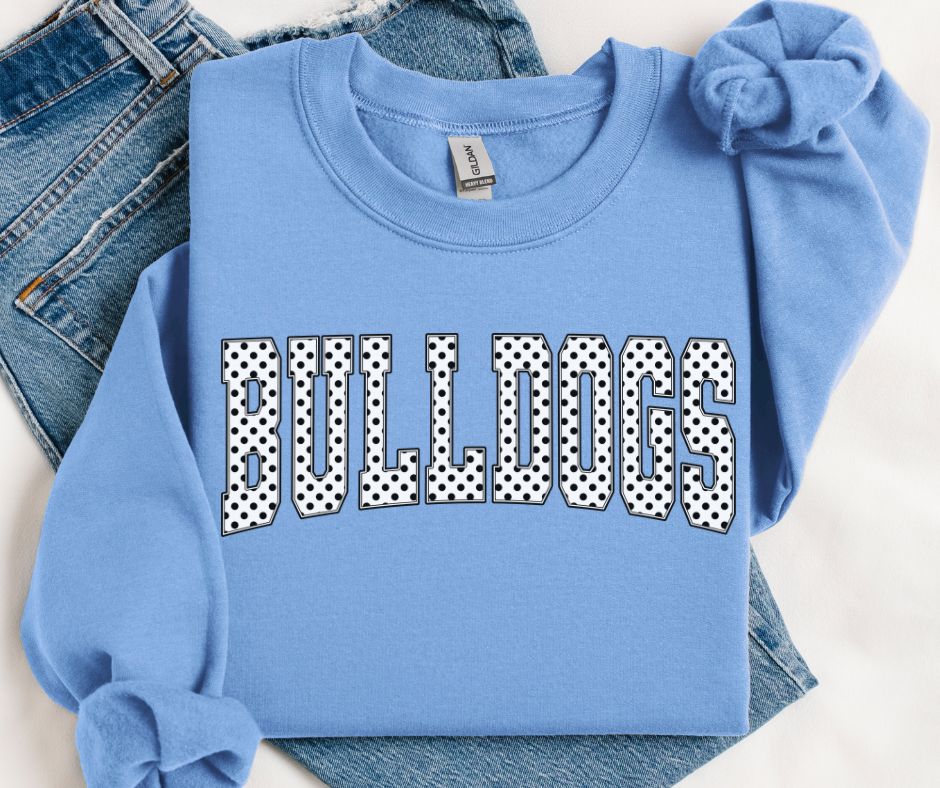 Bulldogs (Blk/White Polka Dot Mascots) - DTF