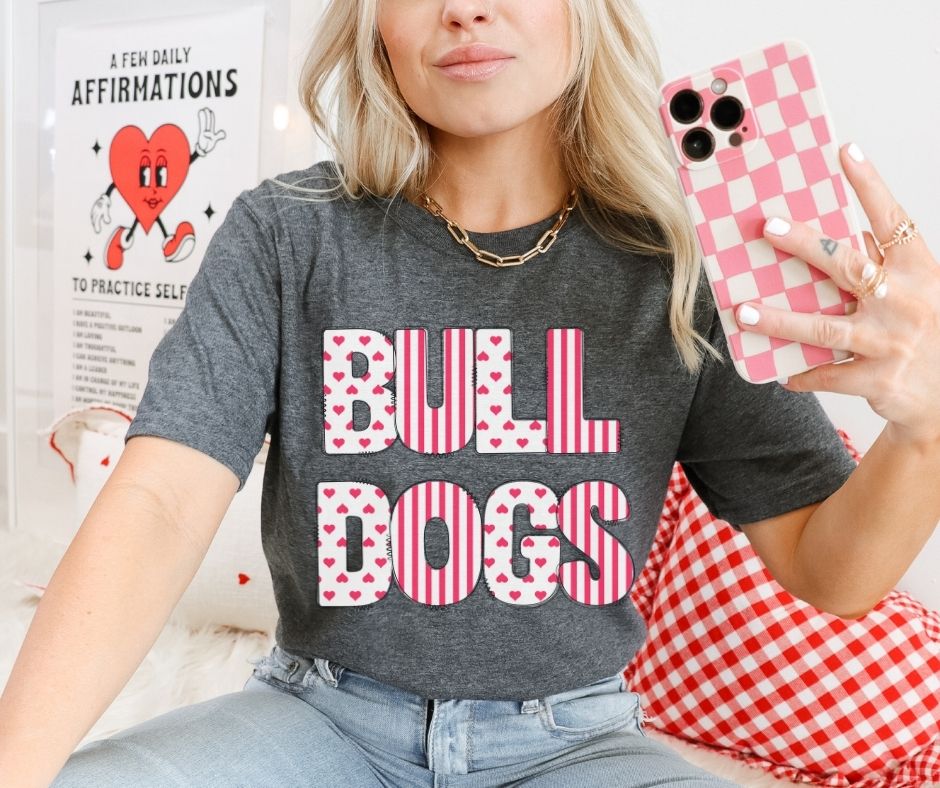 Bulldogs (Hearts and Stripes Mascot) - DTF