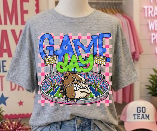 Bulldogs (Game Day Stadium Plaid Mascot) - DTF