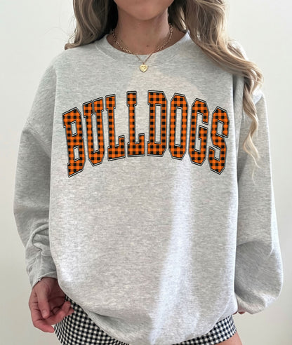 Bulldogs (Gingham Varsity Arch Mascot) - DTF